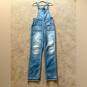 Madewell denim overalls, size medium